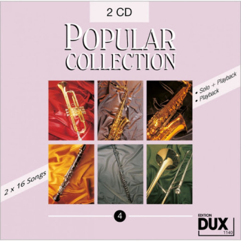 Zbiór nut na saksofon tenorowy + 2xCD z podkładami Popular Collection 4